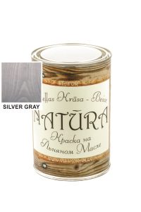 Lineļļas krāsa NATURA sudrabaini pelēka