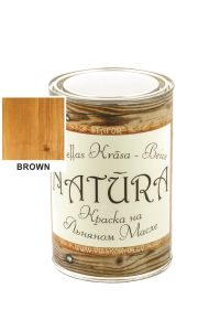 Lineļļas krāsa NATURA brūna