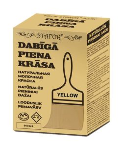 PIENA krāsa sausa, dzeltena