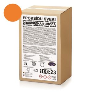 SVEĶI epoksīdu vidēji viskozi divkomponentu ar CIETINĀTĀJU