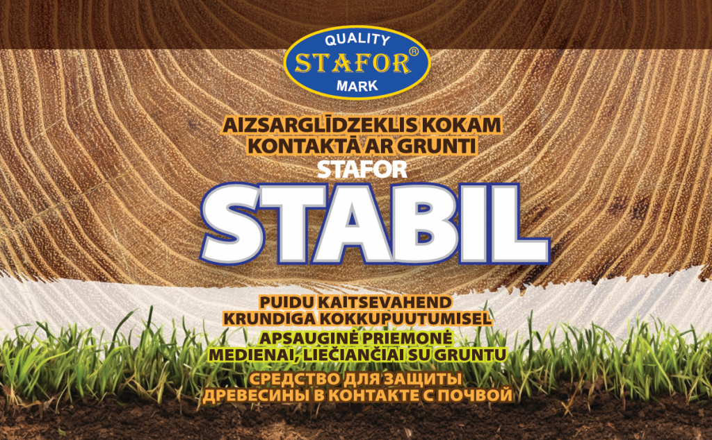 STABIL – protective layer for wood instead of bitumen